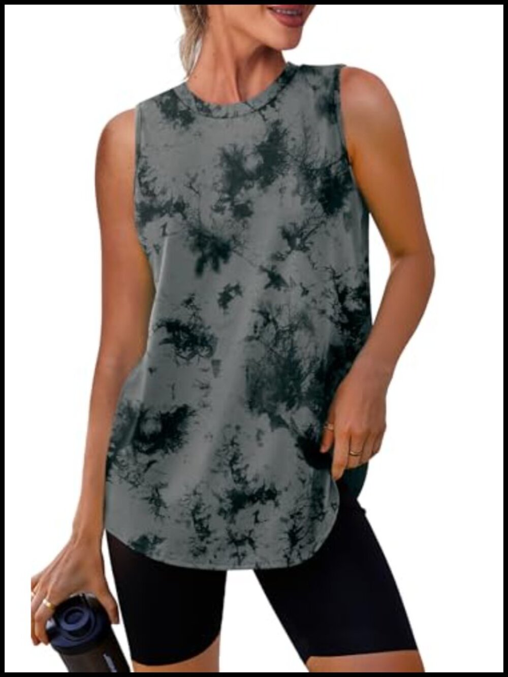 Womens Workout Tank Top Loose Fit Sleeveless Athletic Yoga Running Shirt